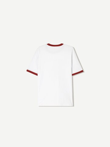 Bershka Majica | bela barva