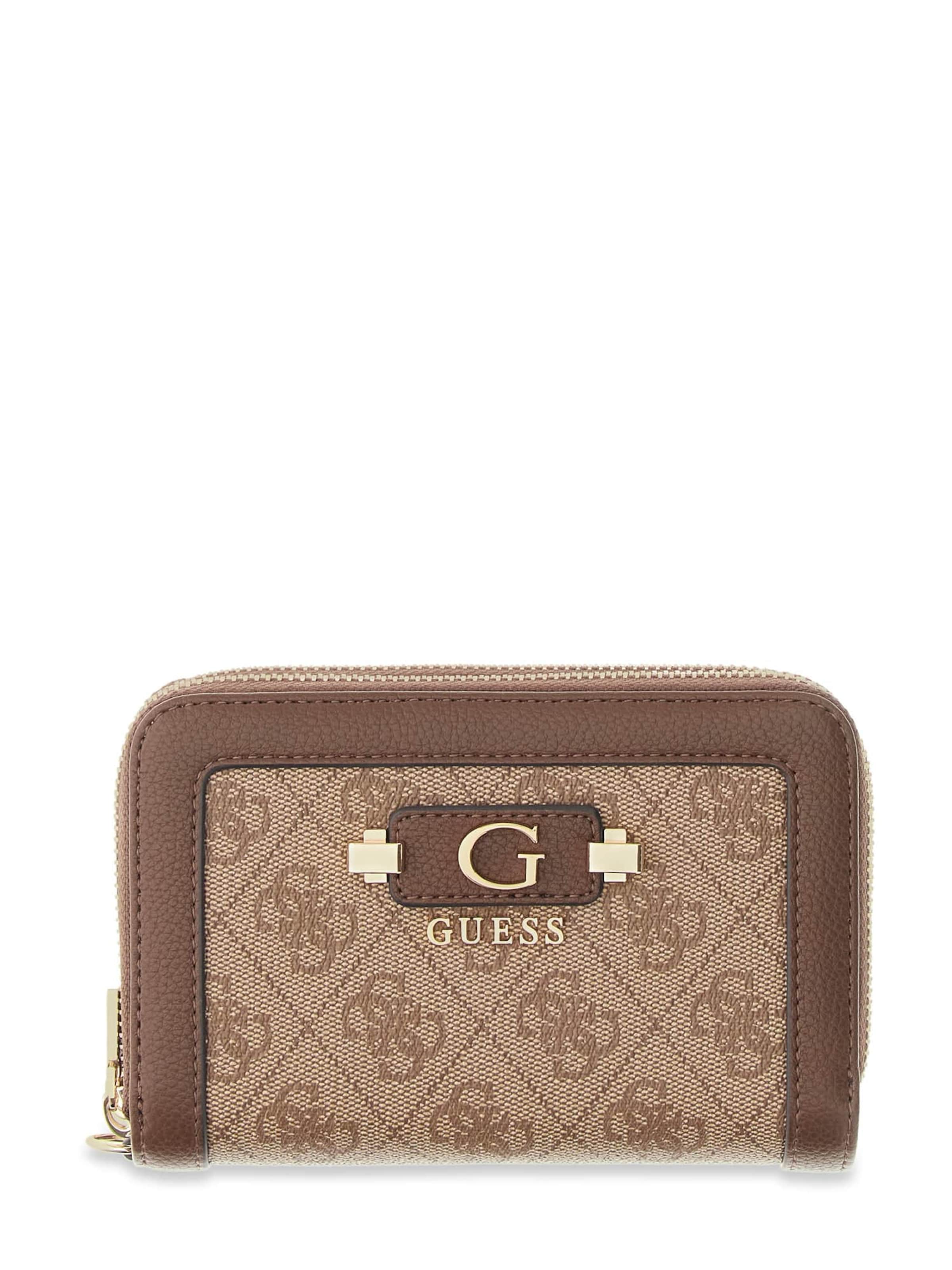 GUESS Wallet in Brown: front