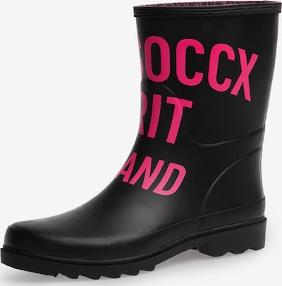 Soccx Gummistiefel mit Logo Print in 37 in schwarz, Produktansicht