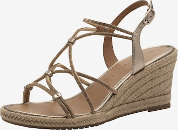 Sandales à lanières Tamaris en beige : devant