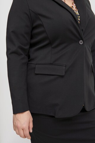 Fransa Curve Blazer in Schwarz