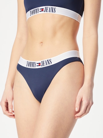 Tommy Jeans Bikini Bottoms in Blue: front