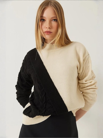 Bianco Lucci Pullover in Beige