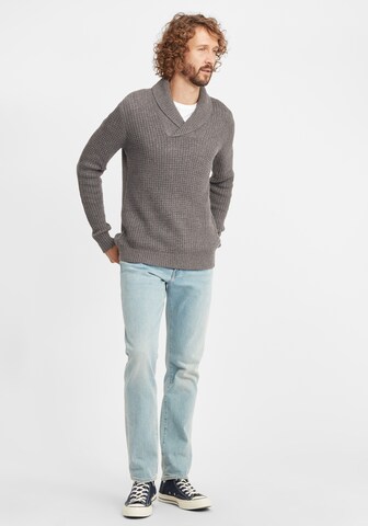 !Solid Strickpullover 'Mapari' in Grau