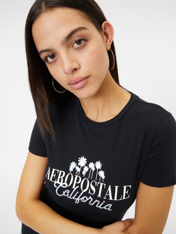 AÉROPOSTALE T-Shirt in Schwarz