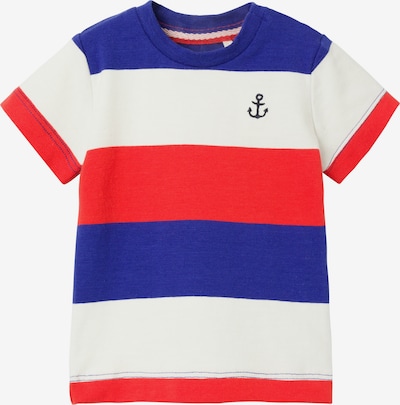 NAME IT Shirt 'FACTS' in Royal blue / Light red / White, Item view