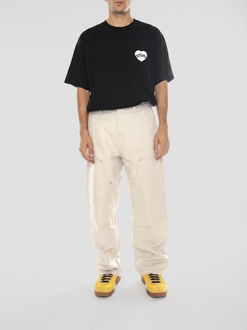 Carhartt WIP Luźne Spodnie 'Walter Double Knee Pant Natural rinsed' w kolorze beżowy
