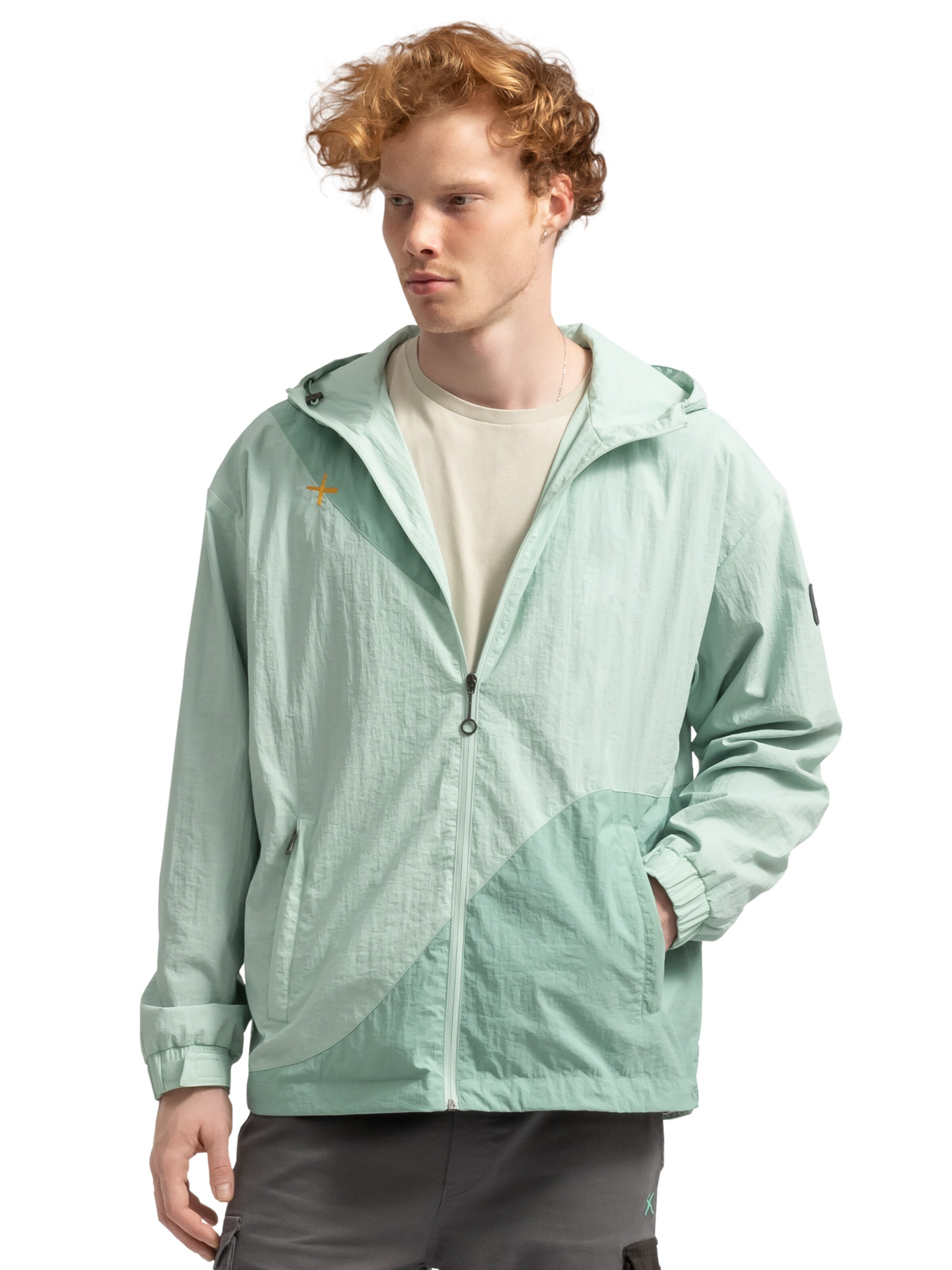 Kaft Tussenjas 'Pakaru' in Groen: voorkant