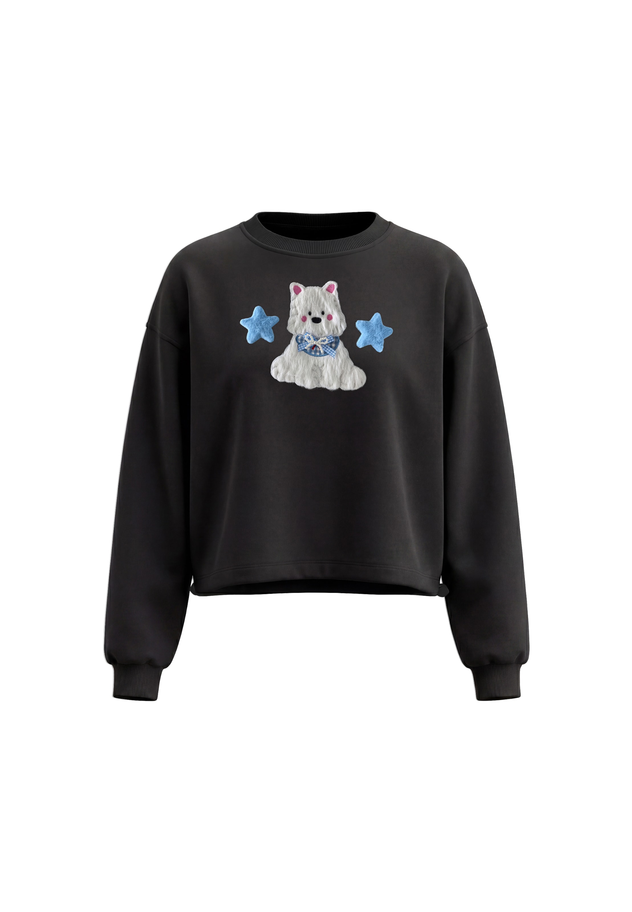 Sweat-shirt MYMO en noir : devant