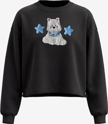 Sweat-shirt MYMO en noir : devant