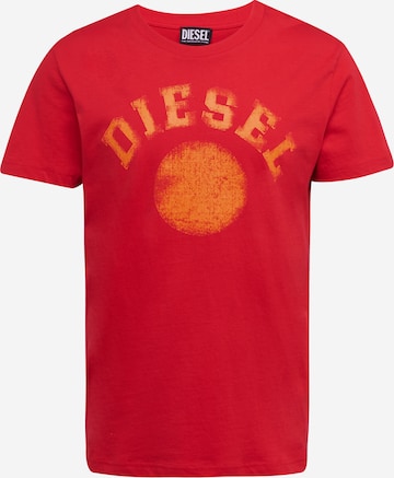 T-Shirt 'DIEGOR' DIESEL en rouge : devant