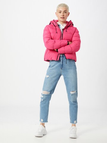 Superdry Zimní bunda – pink