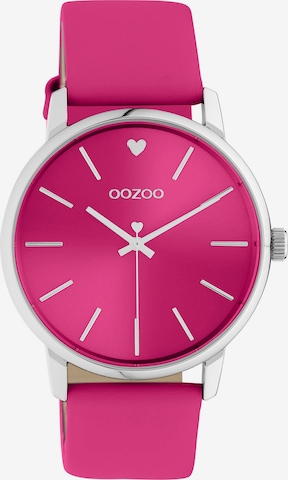 OOZOO Analog Watch in Pink: front