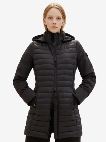 TOM TAILOR Between-Seasons Coat in Black: front