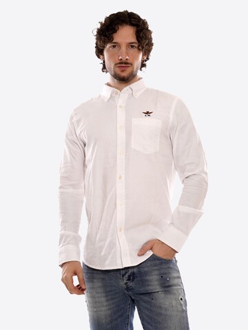 Aeronautica Militare Shirt 'CA127721303 CELESTE' in Weiß