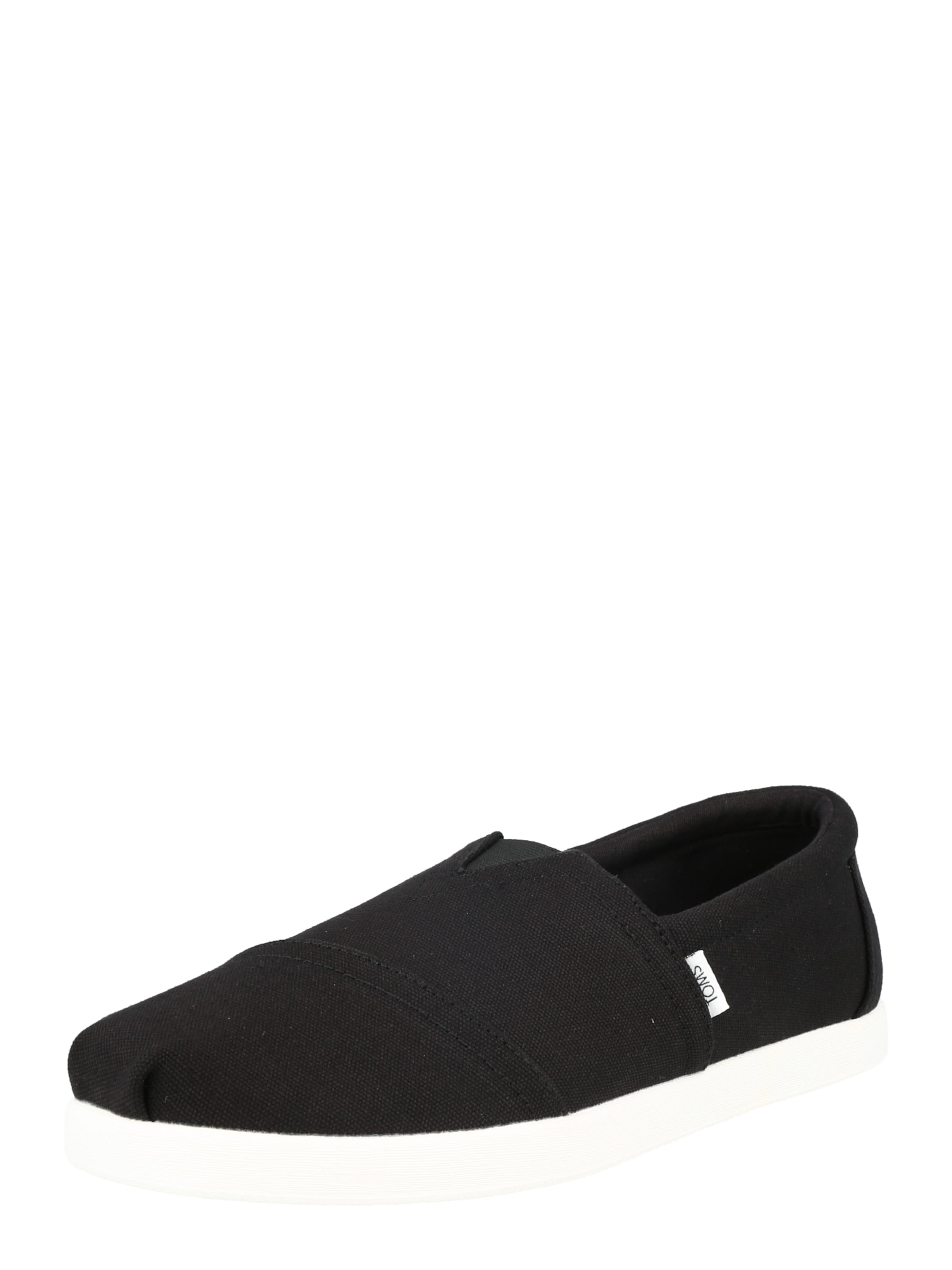 Slip on TOMS en noir : devant