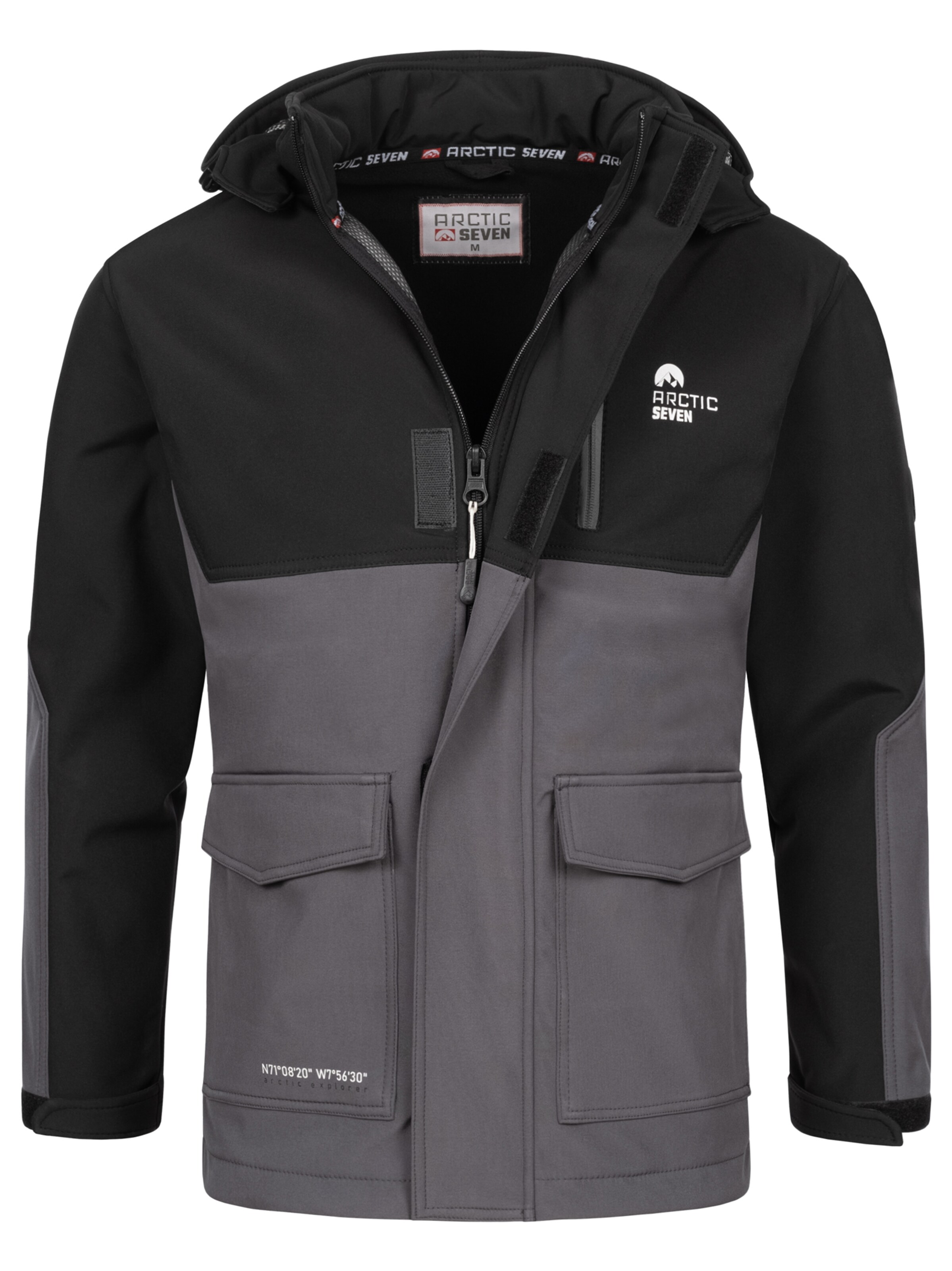 Arctic Seven Weatherproof jacket in Black: front