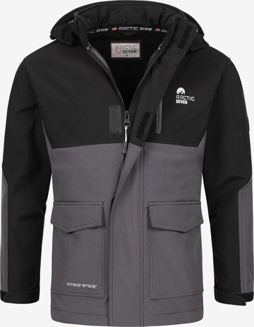 Arctic Seven Performance Jacket in Black: front