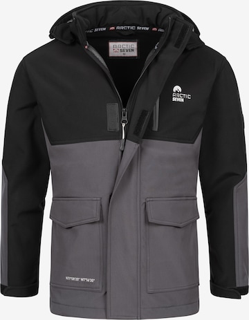 Veste fonctionnelle Arctic Seven en noir : devant