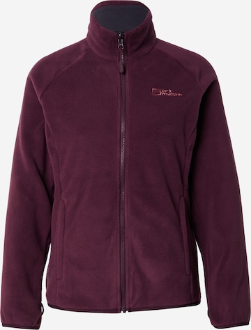 Veste en polaire fonctionnelle 'MOONRISE' JACK WOLFSKIN en violet : devant