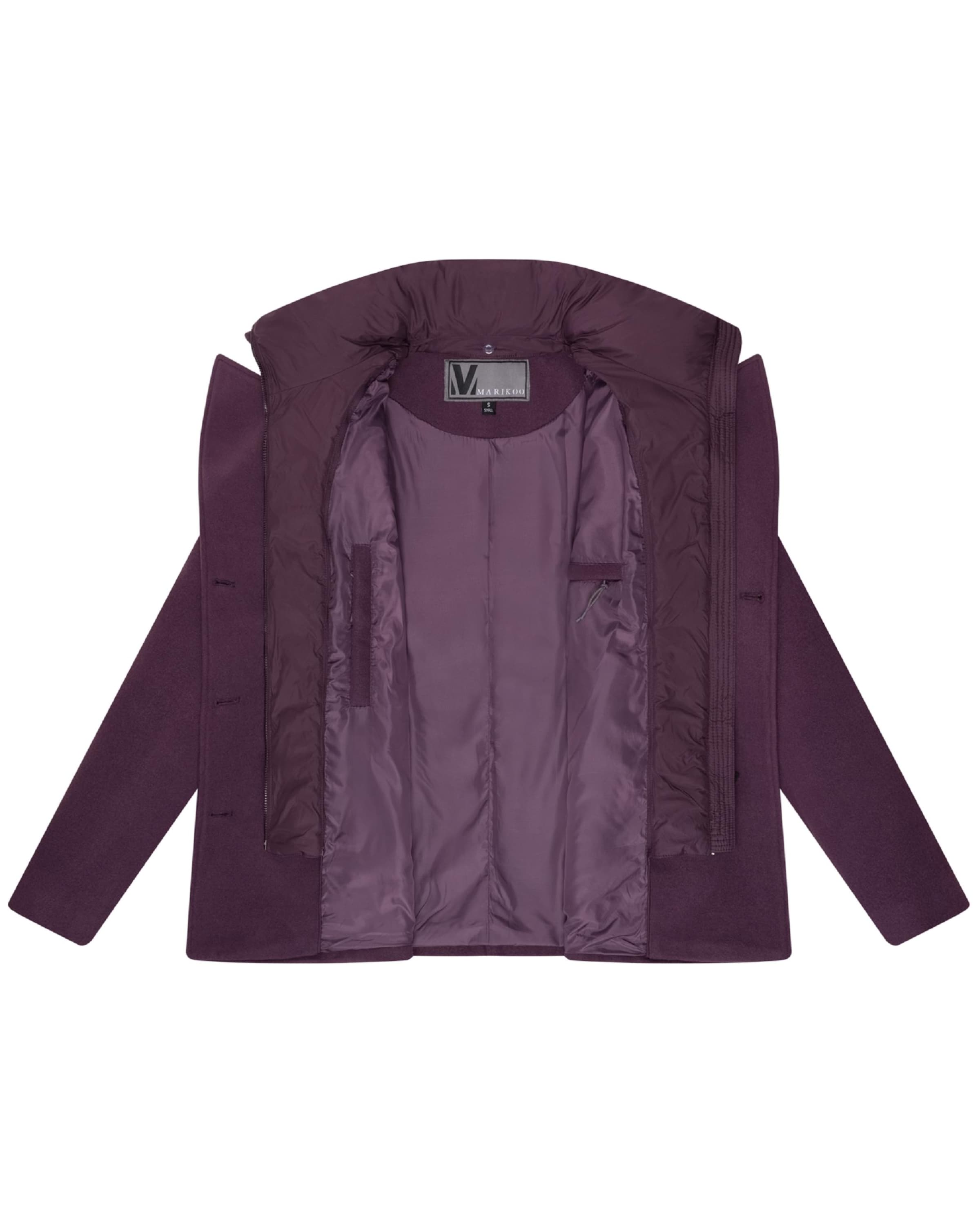 MARIKOO Overgangsfrakke i lilla