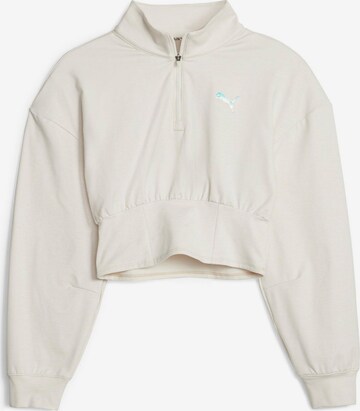 PUMA Sport sweatshirt i vit: framsida