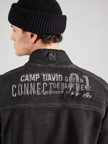 CAMP DAVID Ζακέτα φούτερ σε μαύρο