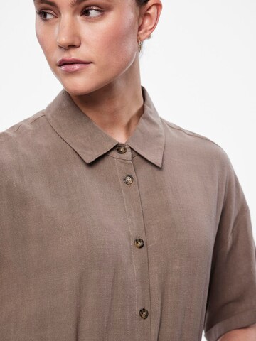 PIECES Shirt Dress 'VINSTY' in Brown