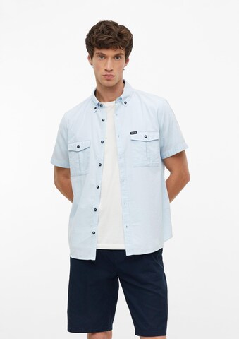 s.Oliver Regular fit Button Up Shirt in Blue