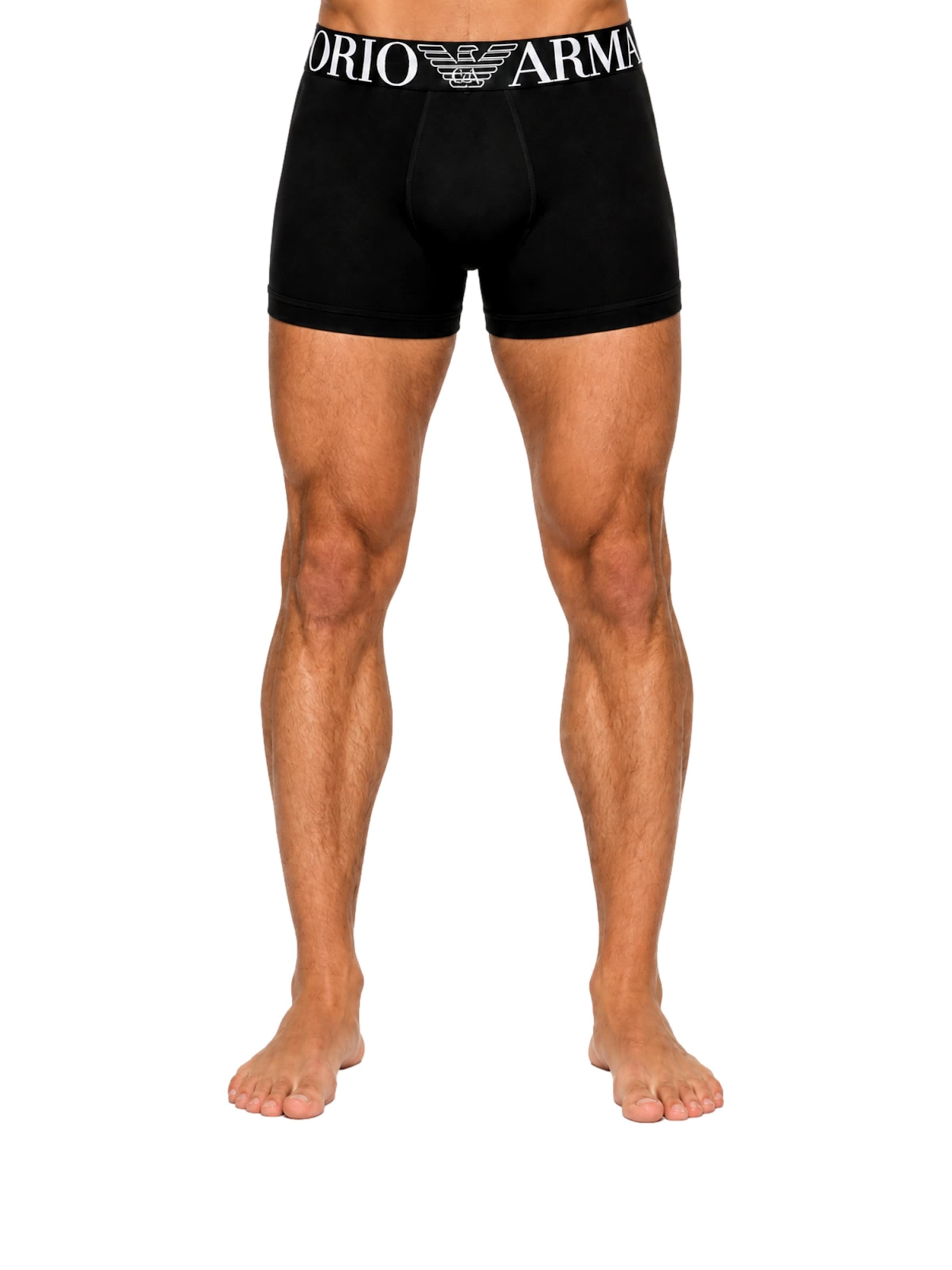 Boxers Emporio Armani en noir : devant