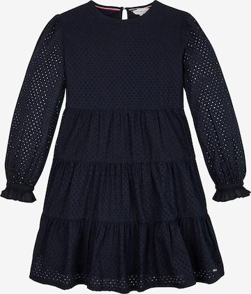 TOMMY HILFIGER Kleid 'Essential Broderie Anglaise' in Blau: predná strana