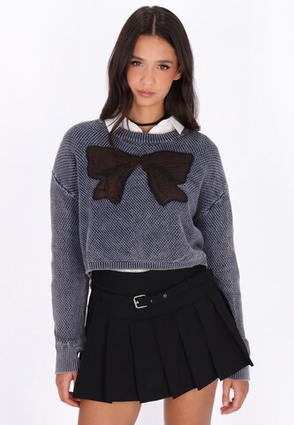 myMo ROCKS Sweater in Blue: front