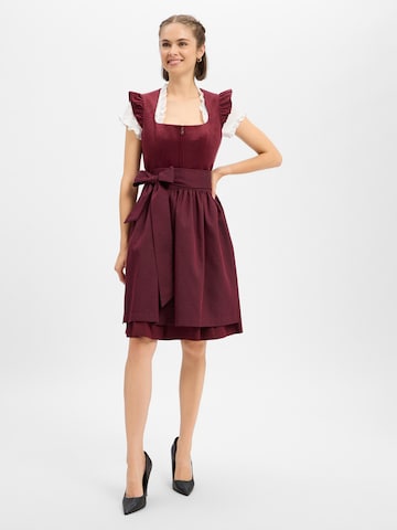 Dirndl Krüger Madl en rouge : devant