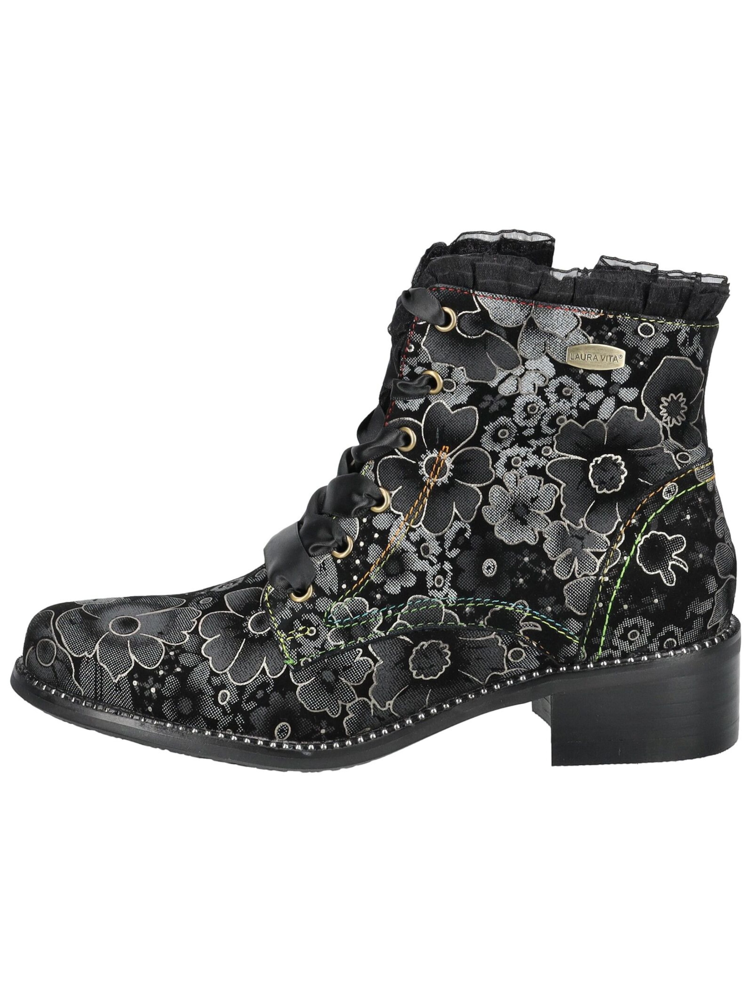 Laura Vita Veterlaarsjes in Zwart