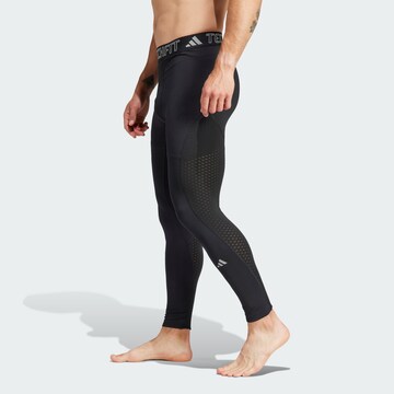 ADIDAS PERFORMANCE Skinny Workout Pants in Black