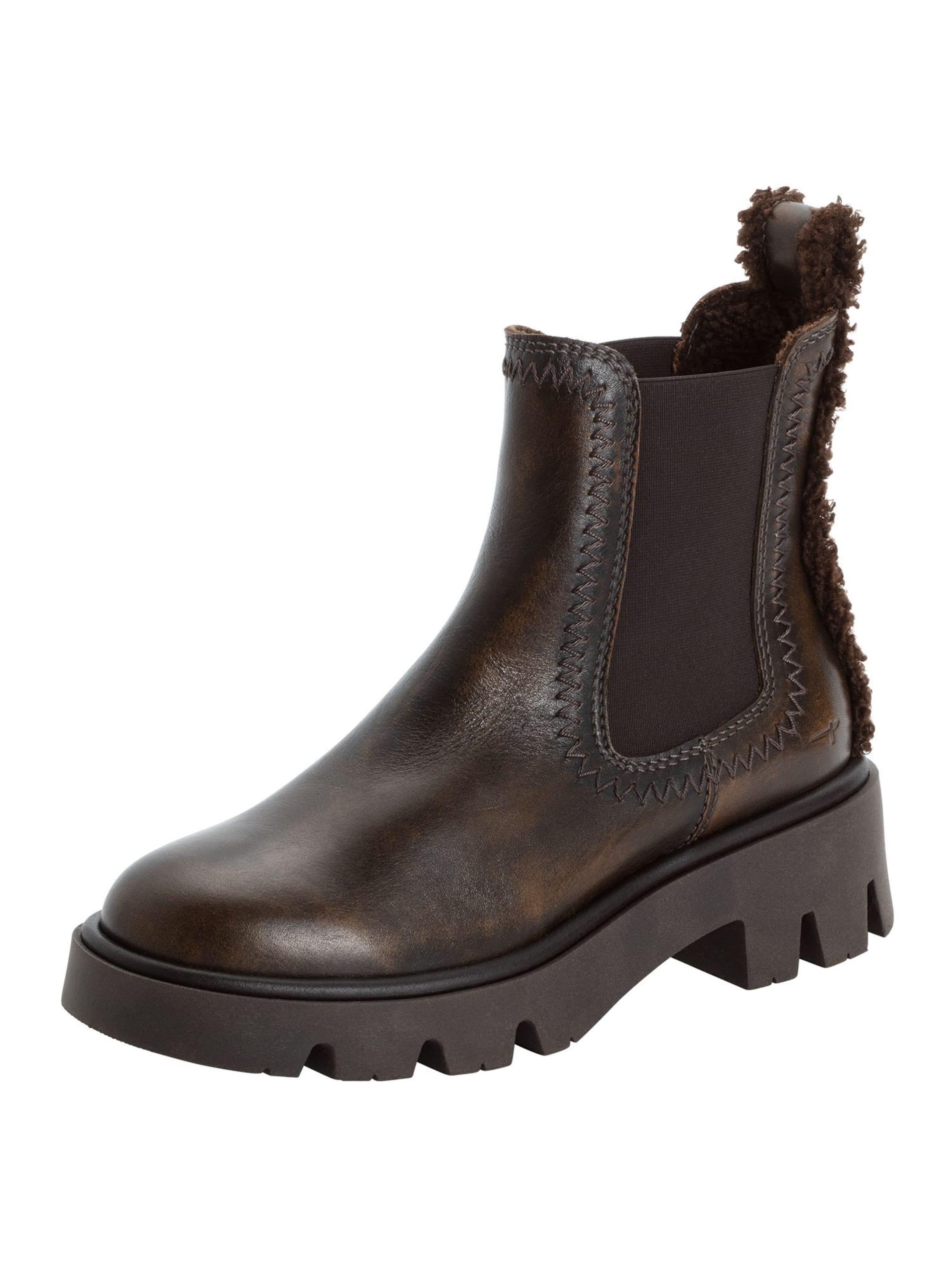 Tamaris Chelsea boots in Brown: front