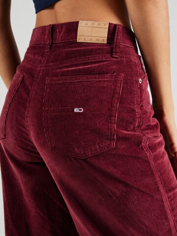 Tommy Jeans Wide leg Trousers 'CLAIRE' in Purple