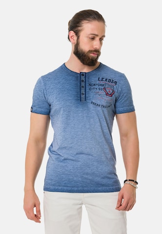 CIPO & BAXX Shirt in Blue: front