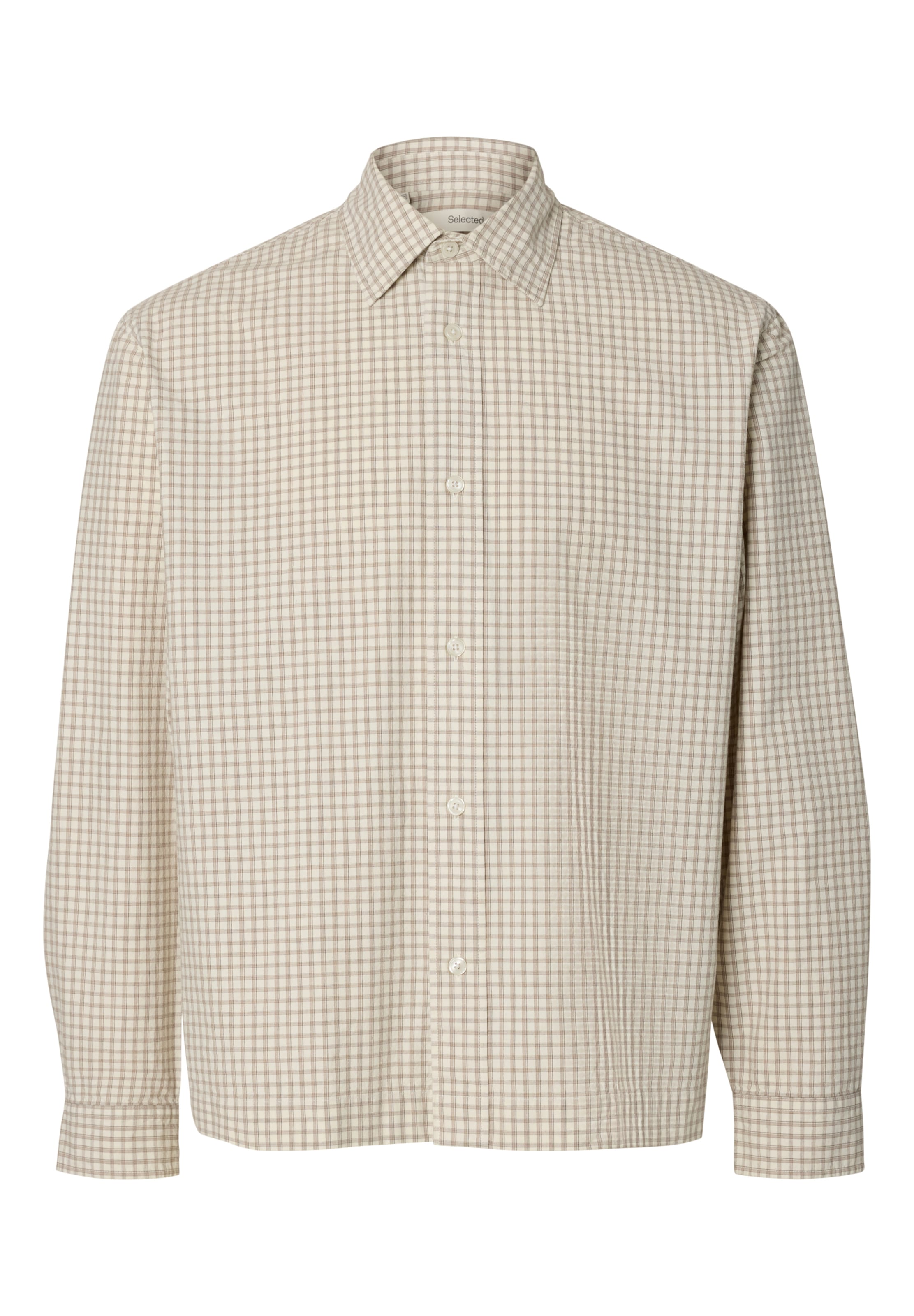 SELECTED - Ajuste confortable Camisa en beige: frente