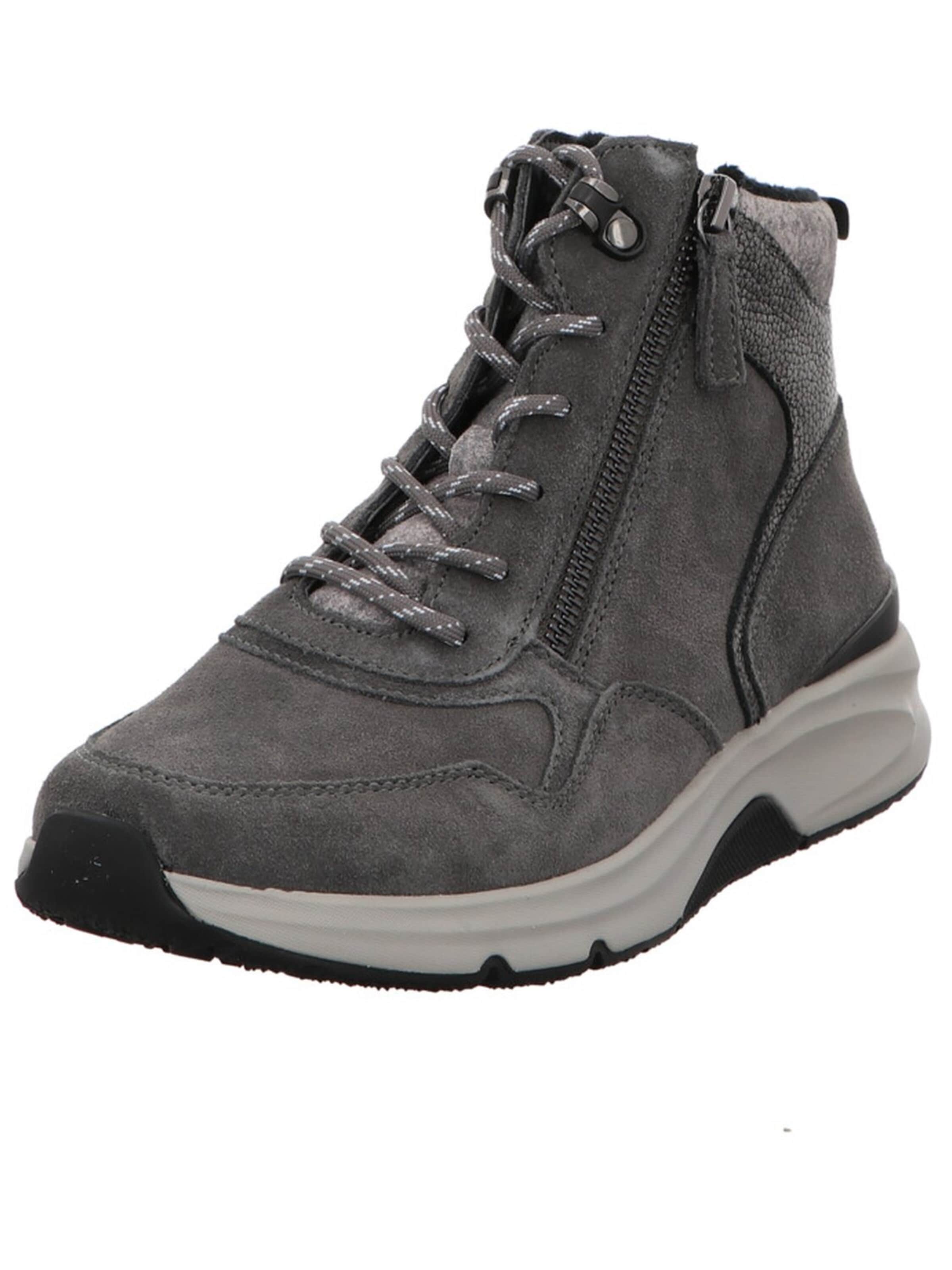 GABOR Sneaker high 'Sneaker High Damen 0803.03.005 Rauleder in anthrazit'‌‌‌ in Grau: Vorderseite