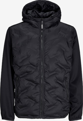 Veste mi-saison 'Hybrid' JACK & JONES en noir : devant