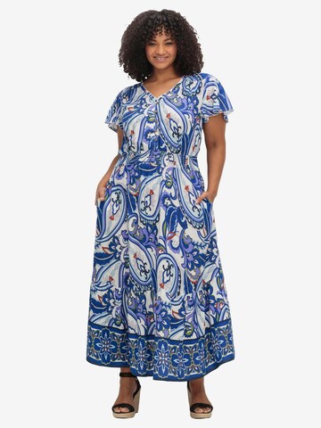 sheego by Joe Browns Summer Dress in Blue: front
