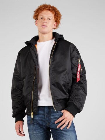 ALPHA INDUSTRIES Between-Season Jacket 'MA-1 ZH' in Black: front