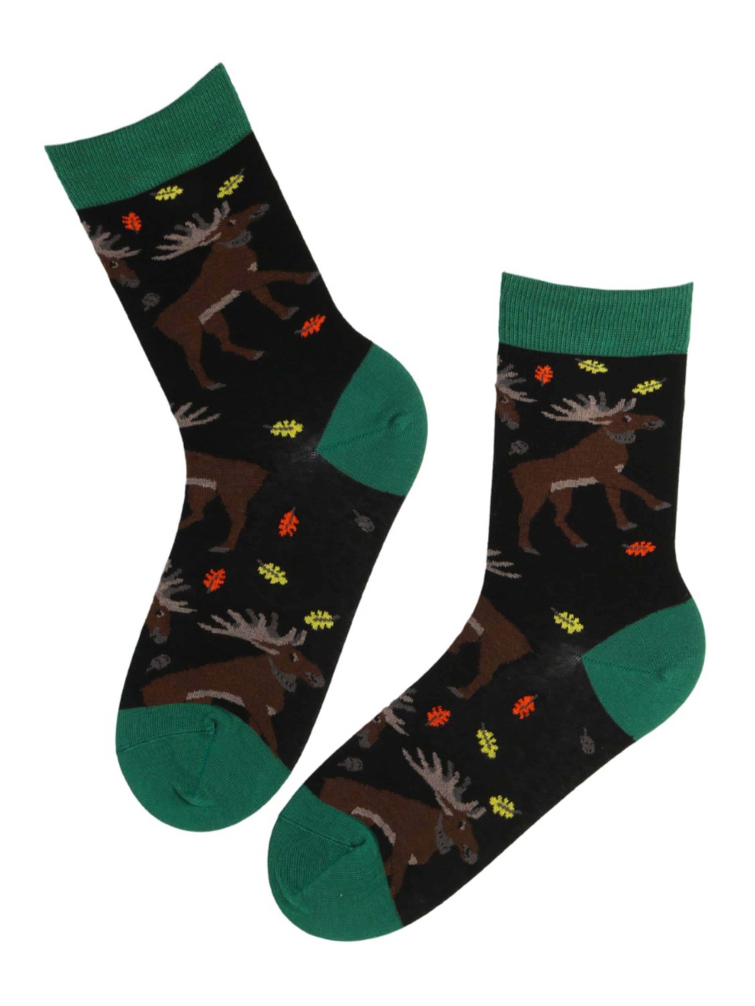 Sokisahtel Socks 'MOOSE' in Black: front