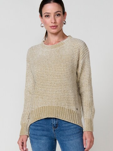 KOROSHI - Jersey en beige: frente