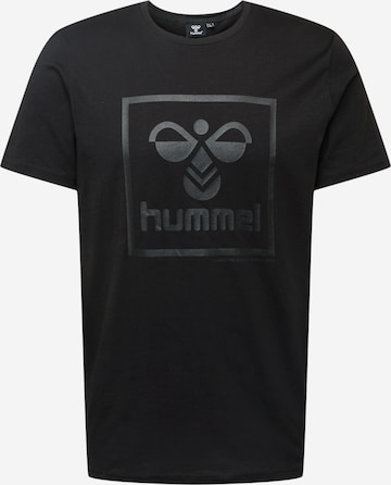 Hummel - Camiseta funcional en negro: frente