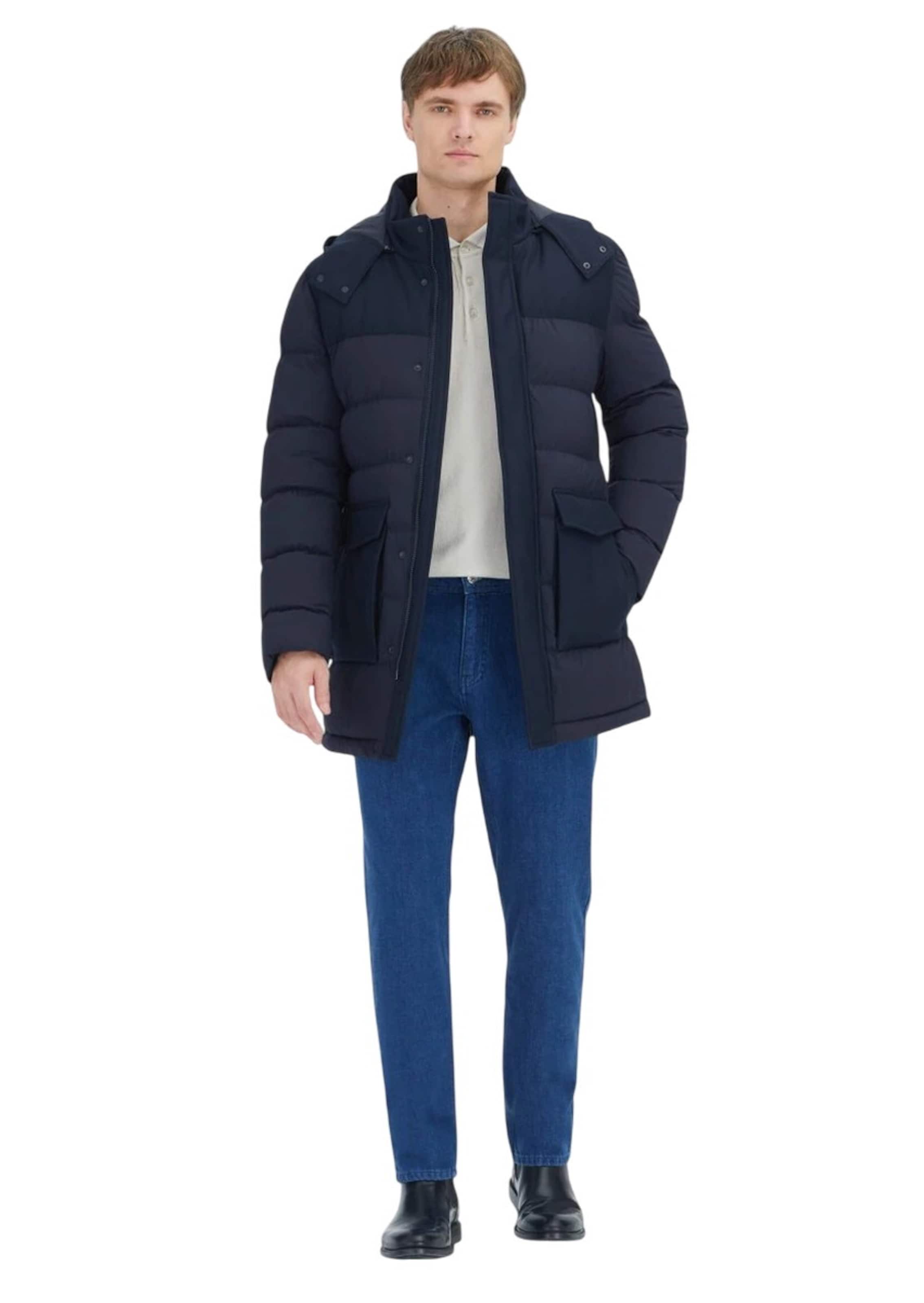 Ramsey Mantel in Blau