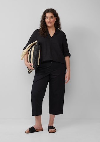 Loosefit Pantalon à plis s.Oliver en noir