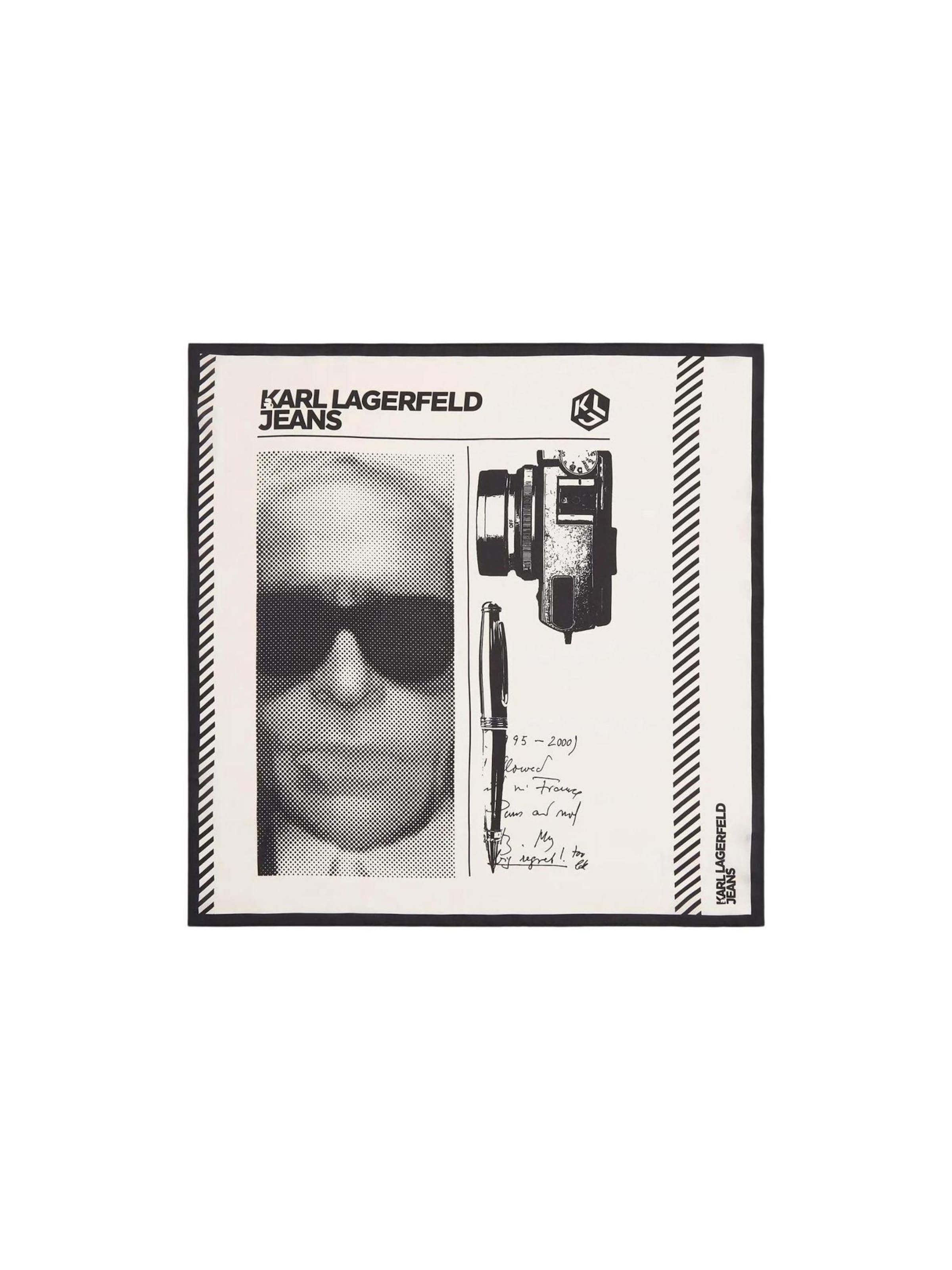 Foulard 'KLJ Karl Print Bandana B2W33007' di KARL LAGERFELD JEANS in beige: frontale
