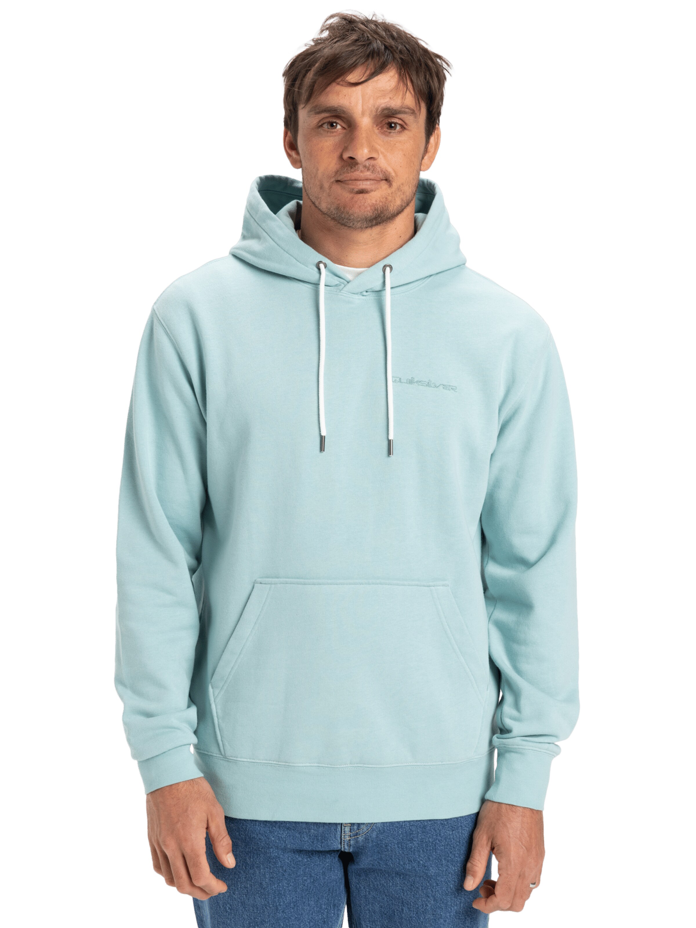 QUIKSILVER Sweatshirt 'Salt Water' in Green: front
